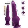 Action Booster Ultra Jet Thruster Vibrator with Powerfull Suction Cup Purple