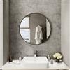 Parama Specchio tondo Ø 60 cm con cornice nero opaco