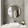 Parama Specchio tondo Ø 80 cm con cornice dorata