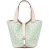 Hermès Pre-Owned - Borsa a mano Picotin Lock 14 con motivo Lucky Daisy 2022 - Donna - pelle di vitello/pelle - Taglia unica - Marrone