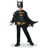 Rubie's Rubies-I-300002OHS - Costume di lusso Batman 80 anni, nero e giallo, per bambini, unisex, 3-4