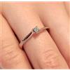 Recarlo Anello solitario Recarlo in oro bianco 18 ct 750 e diamante 0,07 ct