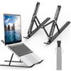 GRIFEMA GB1054B Supporto PC Portatile, Alluminio, Antiscivolo, Regolabile a 7 Angolazioni, Laptop Stand Compatibile con Laptop da 10-17,3 Pollici e Tablet - Nero