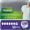 PERFETTI VAN MELLE ITALIA Srl Pants Comfort-Protect Underwear S/M Depend® 10 Pants