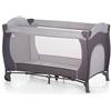 hauck Lettino Da Viaggio Sleep N Play Go Plus - Culla Neonato fino a 15kg - Letto Pieghevole 60x120cm - Box Bambini con Ruote, Apertura Laterale e Borsa - Grigio