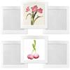 YIYINOE Quadrato Cornice per Foto 20 x 20 cm, Set di 6 Cornici per Foto per Collage e Decorazione Murale, Cornici in Cartone, Fornite con Pellicola Trasparente in Plastica, Colore Bianco, Installazione con