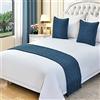 QFWMCW Modern Hotel Bed Runners Sciarpe Tinta Unita Morbida Biancheria Da Letto Sciarpa Protezione Per Maglieria Coperta Da Letto Con Nappe Non Sbiadisce Asciugamano Da Coda Decorazione Per Singola Doppia