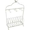 Vintage Home Scolapiatti Shabby Chic in metallo, altezza 44 x 44 cm, bianco anticato VH81288