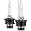Erato D2S Xenon Lampadina allo xeno 35W 6000K White Bianco 12V HID Kit Xeno Lampada a Scarica Super Luminosa High Low Beam di Ricambio per i Auto Fari, 2 Lampadine