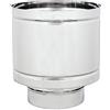ALLINOX Comignolo Antivento Terminale A Botte Antipioggia Acciaio INOX 304 Per Camino Base Tonda (DN 80)