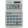 Sharp - Calcolatrice tascabile - EL240SAB Bianco-Grigio - 8 cifre (unità vendita 1 pz.)