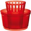 Excelsa Rainbow Scolaposate Tondo, 15 cm, Polipropilene, Rosso