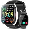 Ddidbi Smartwatch Uomo Donna,1.85 Orologio Smartwatch Chiamate Bluetooth, 110 Modalità Sportive Fitness Tracker con Contapassi Sonno Cardiofrequenzimetro, IP68 Impermeabile Smart watch per iOS Android, Nero