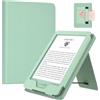 MoKo Custodia per Kindle 6 (11ª gen, 2024/2022), Verde Agave | Ultra Lightweight PU Shell Cover with Auto Wake/Sleep for Ebook 2024