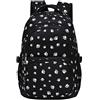 Peuignao Set Zaino Scuola Media Elementare Primaria Ragazza Set Zaini per La Scuola Daypack Zaino Diario Scuola Superiore Secondaria Liceo Zainetto Scuola Donna Zainetti Zaini Scuola Università Libri Nero