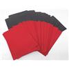 docsmagic.de 100 Premium Bi-Color Card Sleeves Mat Red/Black Standard Size 66 x 91 Bustine Rosso Nero