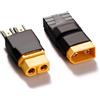YIXISI 2 Pezzi Compatibile con TRX a XT60 Spina Connettore Adattatore, Compatibile TRX a XT60 Maschio Femmina Adattatore di Conversione, per Batteria RC Drone LiPo