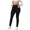 Generico 2025 Nuovo Jeans Skinny Fit Donna Curvy, Vita Alta Gamba Sottile, Elasticizzati in Comodo Tessuto di Cotone Leggins Modellanti