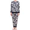 The Essentials Wardrobe Pigiama in pile morbidissimo per ragazze, a maniche lunghe, per gaming, 4-13 anni, Cuori - Crema, 10-11 Anni