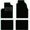 QUEMAR Kit Tappetini Auto compatibili con Panda II 2003-2011 / Set Tappeti in Moquette e Gomma su Misura (2 Anteriori + 2 Posteriori) / Ricami e Colori Personalizzati (Bordo Verde, 0 Ricami)