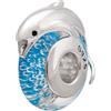JiaRong Charms Charm a forma di delfino, in argento Sterling 925, ciondolo a tema oceano con cristalli, per braccialetti Pandora B