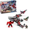 LEGO | Marvel Battaglia Captain America vs. Hulk Rosso con Aereo Giocattolo da Costruire e Minifigure dei Supereroi, Giochi d'Azione per Bambini e Bambine da 8 Anni, Idea Regalo da Collezione 76292