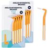By Amazon Spazzolini interdentali ad angolo medio, 0,45 mm, 20 pezzi, arancione