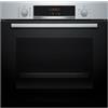 Bosch - Forno Multifunzione Pirolitico, Serie 4, 60 cm. larghezza, Assistente di pulizia, Acciaio, HBA574ES3