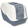 Pet's Market Toilette Gatti Lettiera Netta Cassetta Igienica Chiusa Accessoriata con Maniglia e Paletta filtro anti odore ai carboni attivi 54X39X40H Colori Assortiti