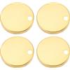 LT Easiyl Set di 4 copri cerniere per sedile WC da 60 mm, in acciaio inox 304, colore oro