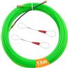 WestCH 15m Molla Elettricista Con 2 Molla di Guida | 3mm Sonda Passacavi Professionale Tiracavi per la Posa di Cavi di Pavimenti, Soffitti, Pareti (Verde)