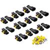 Futheda 10 connettori impermeabili a 2 pin IP67 Supersealed PA66 Serie di alloggiamenti in nylon per presa AC/DC per moto, scooter, auto, camion, quad, caravan, jet da sci, barche