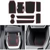 CDEFG Compatibile con Renault Rafale 2024 2025 Tappetini in Gomma Antiscivolo Auto Tappetino Accessori E-Tech (Rosso)