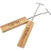 HeRo24 Set di 2 maniglie per barbecue con manico in legno