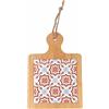 Villa d'Este Home Tivoli Tagliere quadrato, in ceramica e bambù, 29x20 cm, Valladolid