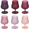 Villa d'Este Home Tivoli Set 6 bicchieri liquore 260 ml frosted in vetro, Provence