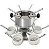 Rotel FCK1501750 Apparecchio fonduta, Ceramica,Acciaio Inossidabile, Grigio