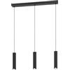 Eglo connect.z Balamorta-Z Lampada LED a sospensione Smart Home, in metallo in nero e bianco con 3 luci, ZigBee, app e controllo vocale Alexa, luce bianca calda e fredda, RGB, dimmerabile