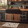 CREARREDA Tappeto Cucina Antiscivolo Lavabile Antimacchia, Passatoia Cucina Assorbente Made in Italy,Tappetino Rettangolare Multiuso in Gomma Porosa Ideale per le Scarpe Ingresso