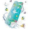 HITSLAM Tappetino Antiscivolo Vasca da Bagno, 101x40cm Extra Lungo Tappetino Doccia Antiscivolo Bambini, Tappetino Bagno con Ventose e Fori di Drenaggio, Lavabile in Lavatrice, Delfino