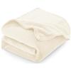 CozyLux Coperta Plaid Pile di Flanella 260gsm, Coperta Letto Singolo/Matrimoniale 150 x 200 cm, Coperta Divano Grande Calda Morbida - Bianca Crema