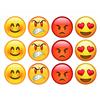 TLDSHOP® - Freestyle Libre 1 & 2 - Adesivi per Sensore - Sticker Set di 12 pezzi - con foro centrale - modello: (FACCINE)