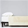 LANEROSSI Coperta Matrimoniale Maxi Provenzale, 100% Lana Vergine, 230x270 cm, Bianco/Beige