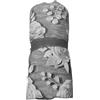 SalGiu Telo Arredo Copritutto Fantasia Floreale Rose e Farfalle Gran Foulard Multiuso in Cotone Matrimoniale 240x260 cm (Grigio)