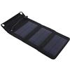 MAGT 5W 5V Pannello Solare impermeabile, Pieghevole Caricabatteria Pannello Solare Impermeabile Impermeabile Pannello Caricatore Solare Mobile Esterno PowerBank con Cavo USB a Ricarica Rapida