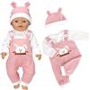 SCBOY Vestiti Per Bambole Vestiti Nenuco Per Bambola 35-43 Cm Vestiti Bambole Reborn (bambole Non Incluse) Con Cappello Pantaloni A Maniche Lunghe Miglior Regalo Per I Bambini