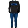 PASSIONECALCIOSHOP Pigiama Inter Bambino Ragazzo NEROAZZURRO Calcio IN15105 (14 Anni, Nero)