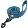 Record - Guinzaglio Atlante - Dotato di Catarifrangenti 3M Scotchlite - Ideale per Situazioni di Scarsa Visibilità - Colore Blu - Largo 1,5 cm - Lunghezza 110 cm - Taglia S