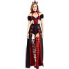 Odizli Costume da regina del cuore, da donna, per adulti, Alice nel paese delle meraviglie con cuore, regina rossa, per Halloween, Carnevale, feste, cosplay, costume da principessa, abito da ballo,
