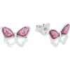 amor Orecchini a perno in Argento 925 per bambine, 0,7 cm, Argento, farfalla, in confezione regalo, 2021288